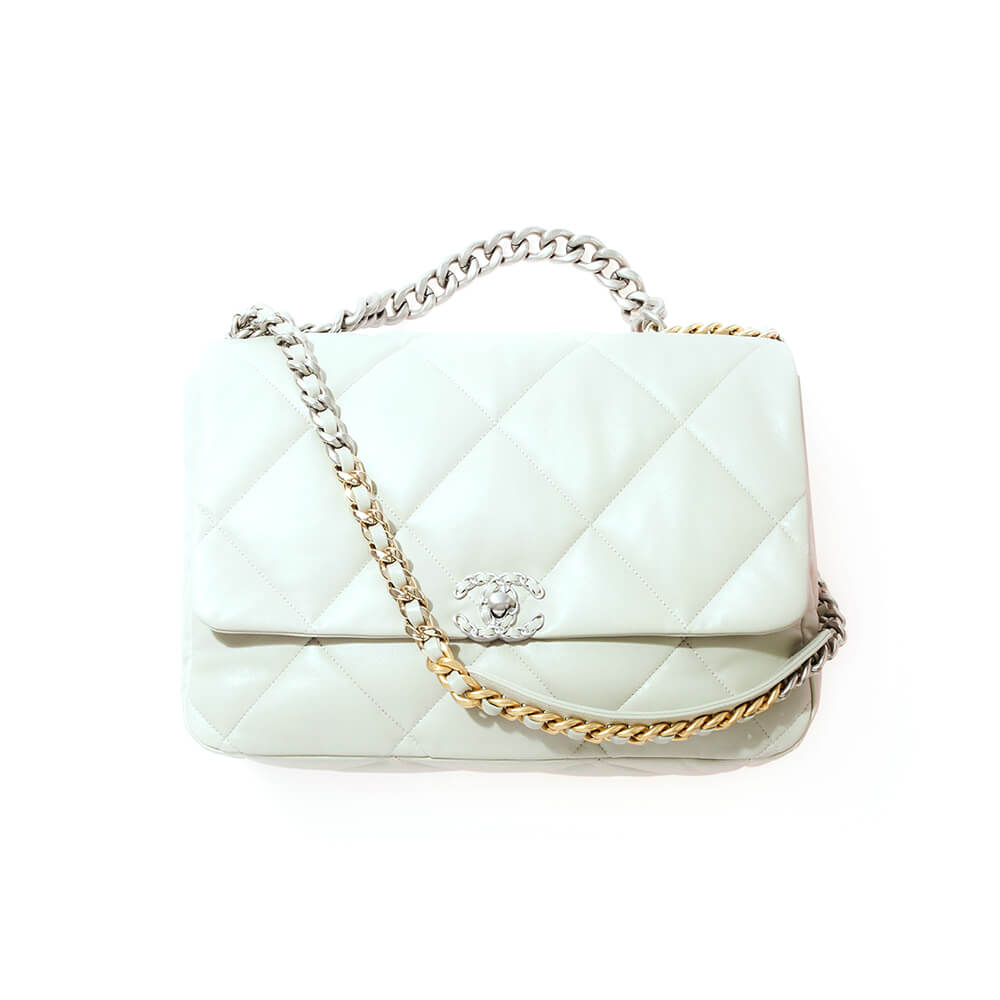 CHANEL 19 MAXI HANDBAG  (high-end grade)