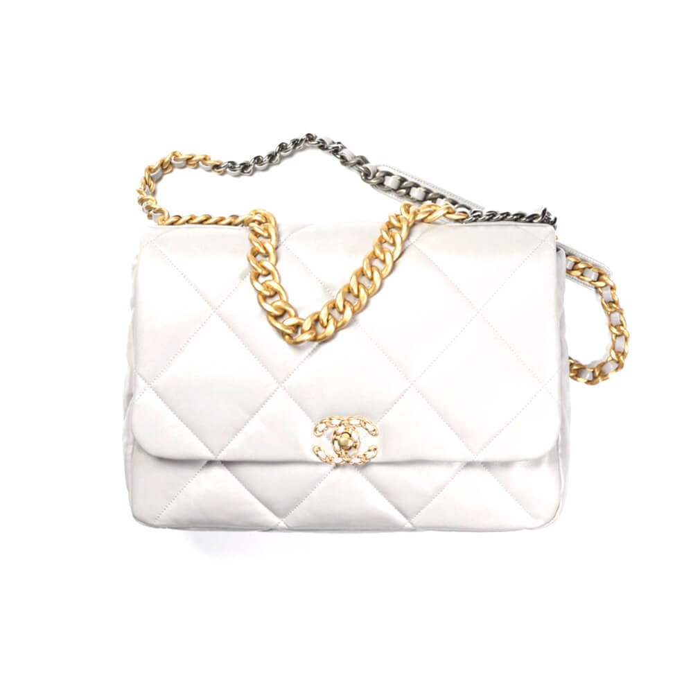CHANEL 19 MAXI HANDBAG  (high-end grade)