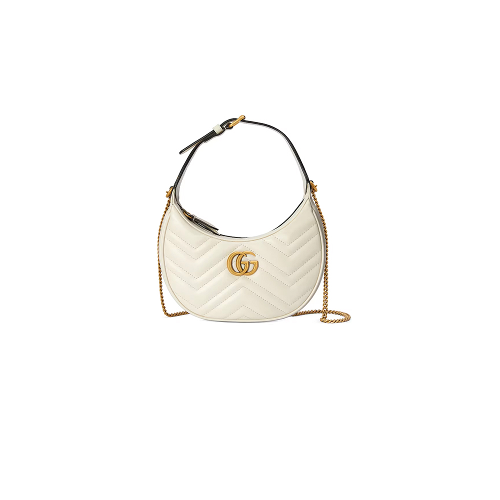 GG Marmont half-moon-shaped mini bag