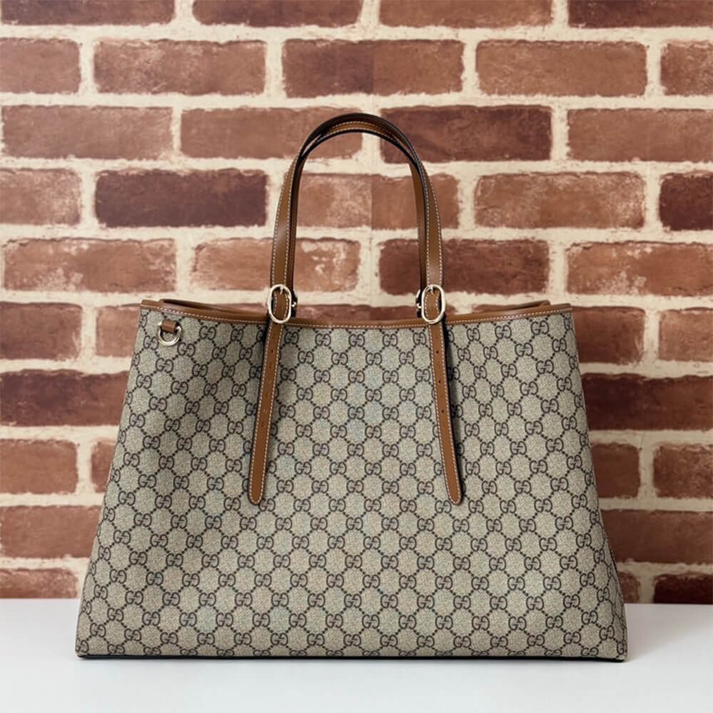 GG Emblem large tote bag