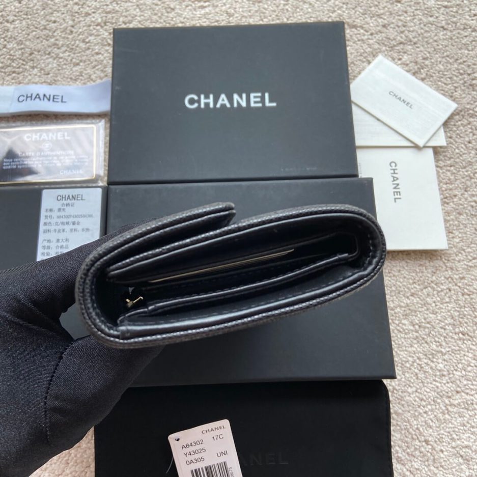 Chanel boy long wallet