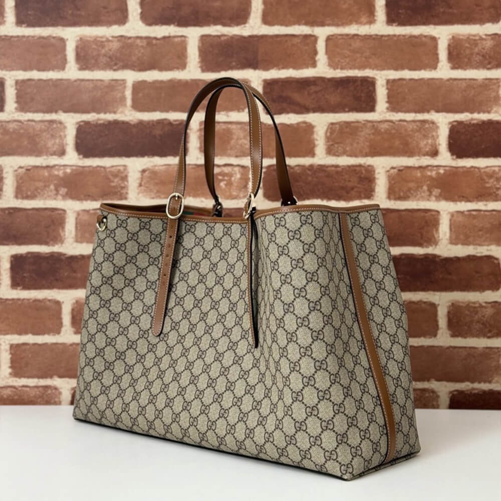 GG Emblem large tote bag