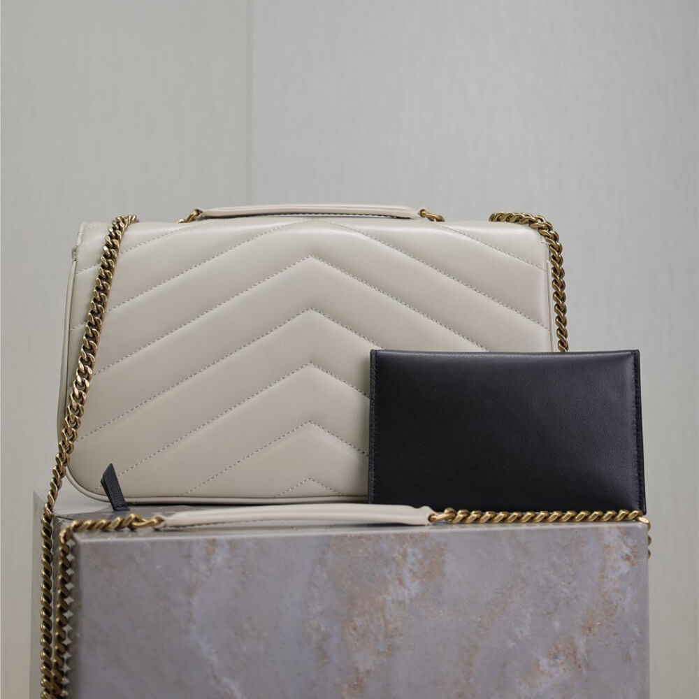 YSL LOULOU medium in MATELASSE lambskin(High-end grade)