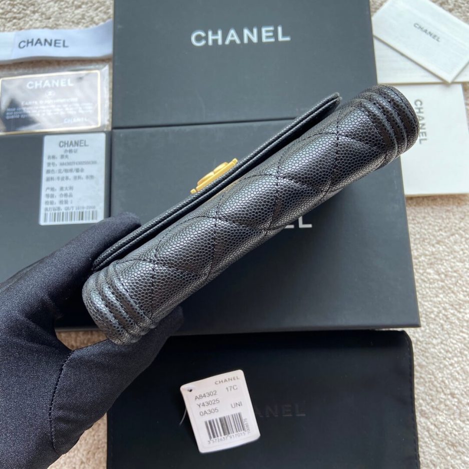 Chanel boy long wallet