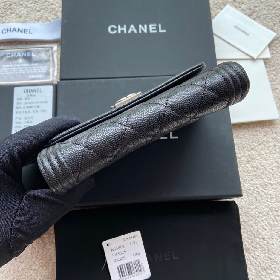 Chanel boy long wallet