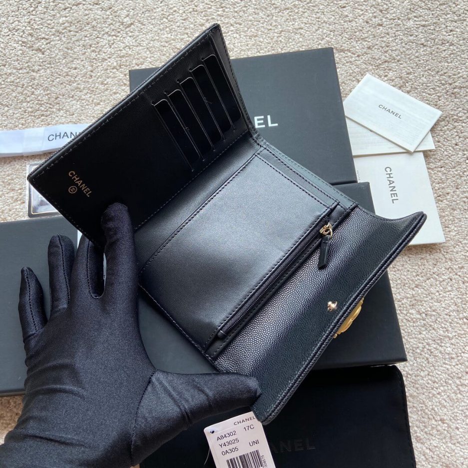 Chanel boy long wallet