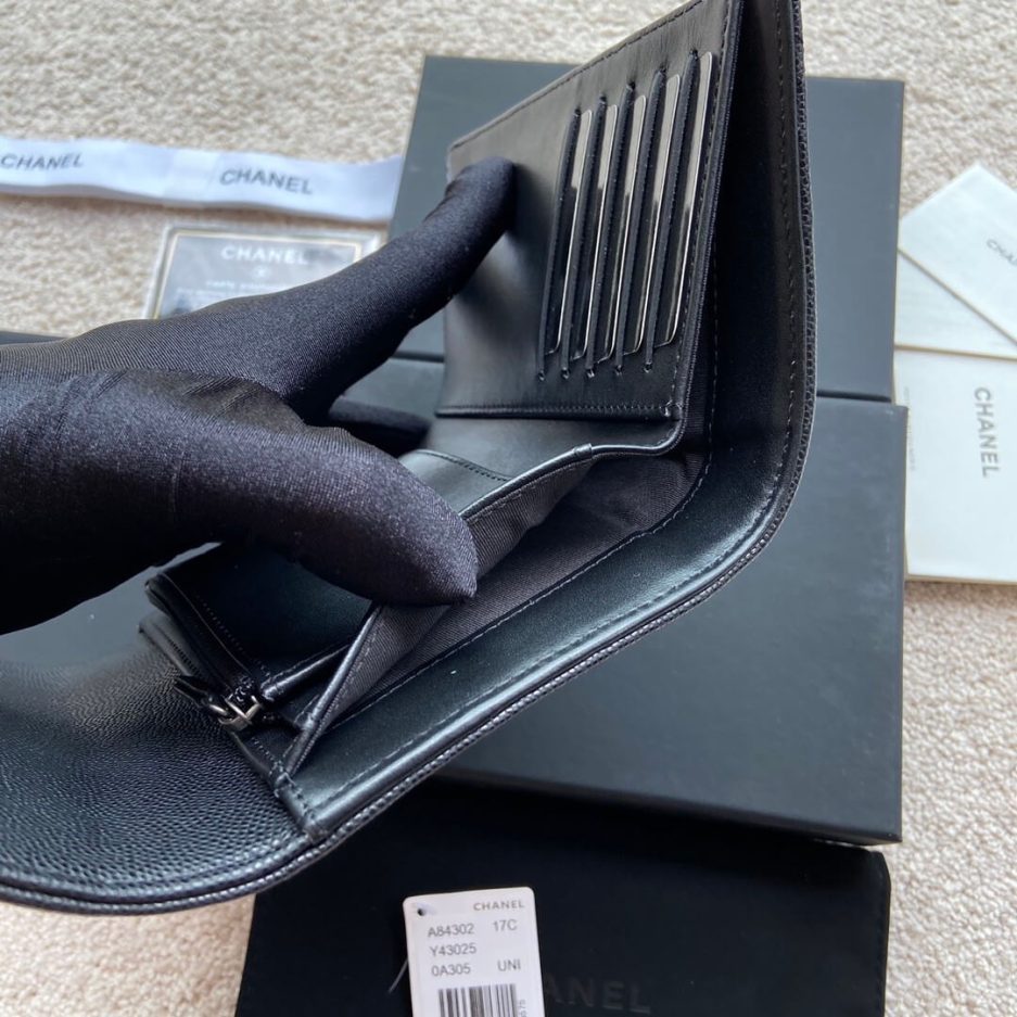 Chanel boy long wallet