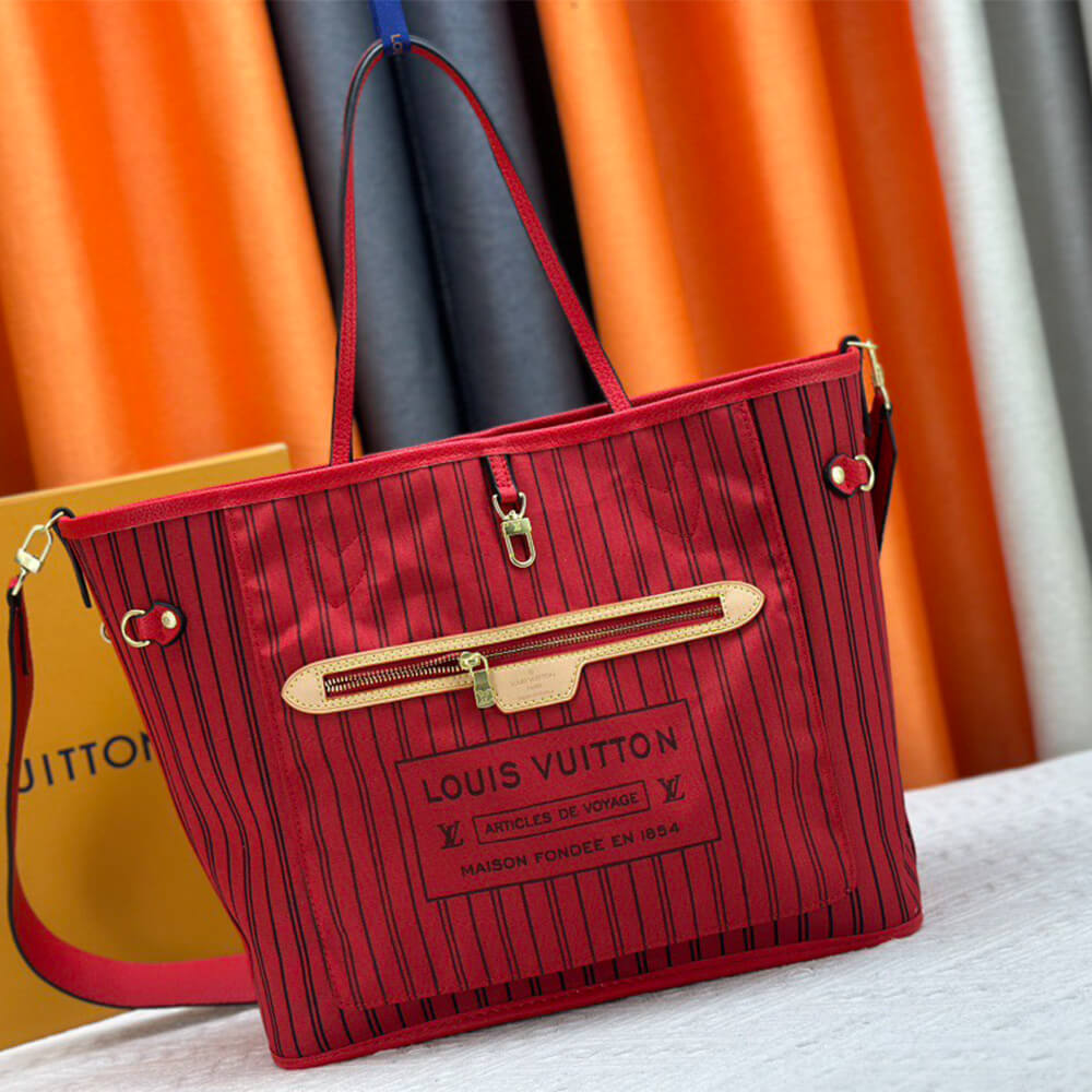LV NEVERFULL BANDOULIÈRE INSIDE OUT Medium Handbag