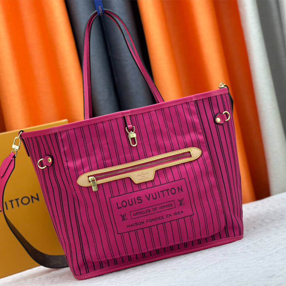 LV NEVERFULL BANDOULIÈRE INSIDE OUT Medium Handbag