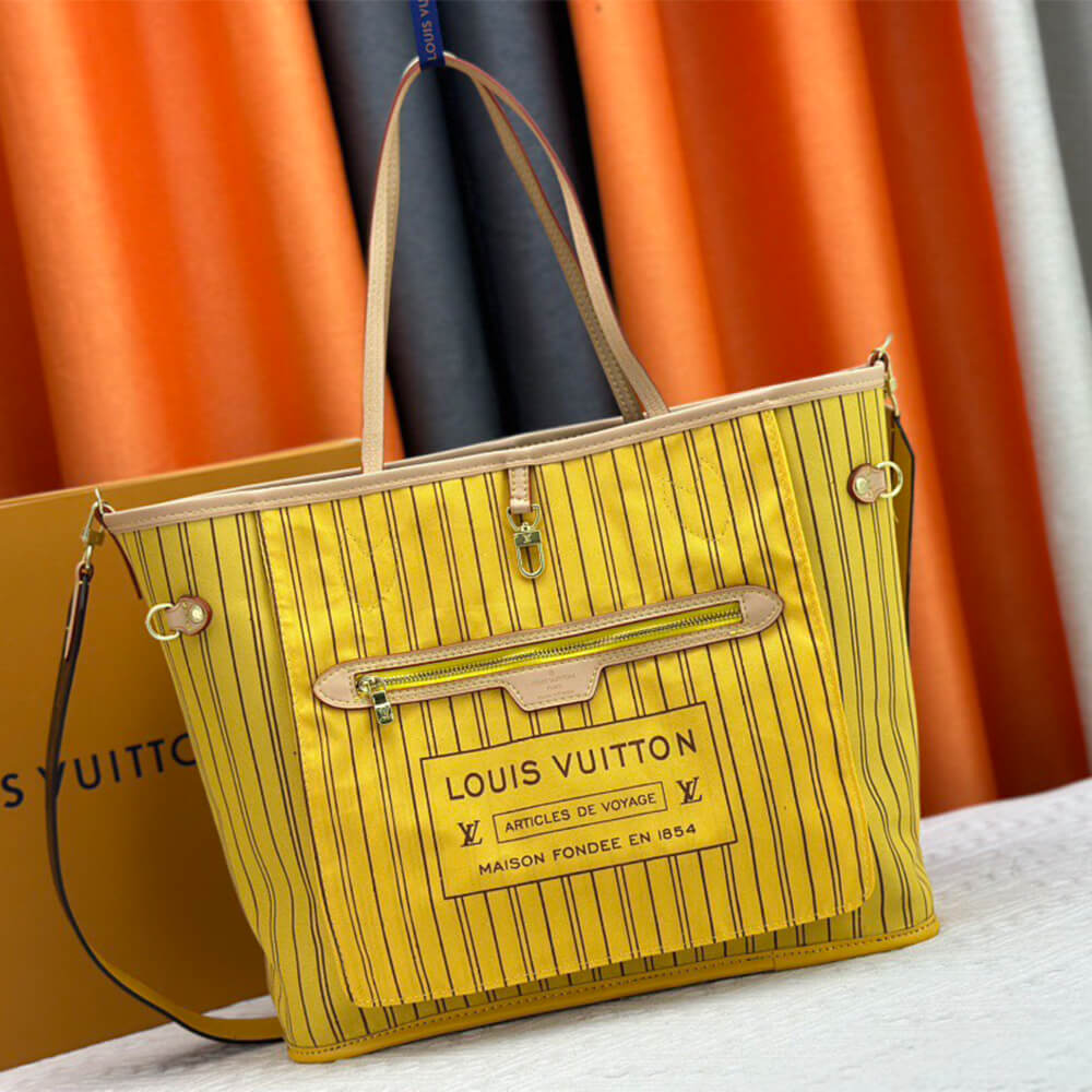 LV NEVERFULL BANDOULIÈRE INSIDE OUT Medium Handbag