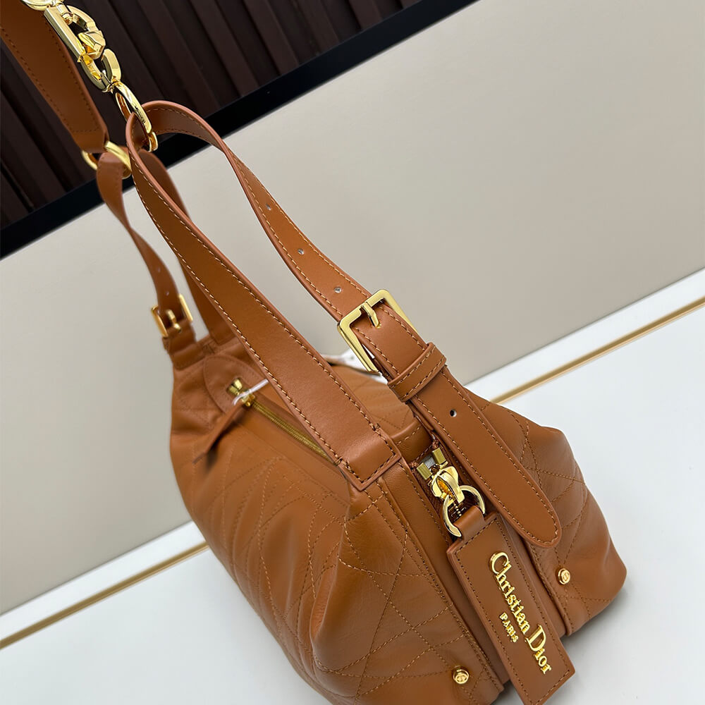 Dior Medium D-Journey Bag in Vintage Smooth Calfskin(high-end grade)