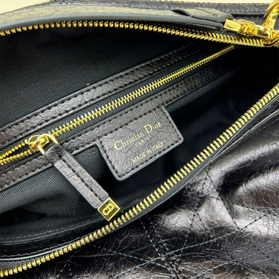 Dior Large D-Journey Bag in Crinkled Calfskin(high-end grade)