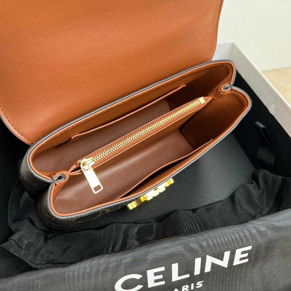 CELINE TEEN NINO BAG IN TRIOMPHE CANVAS