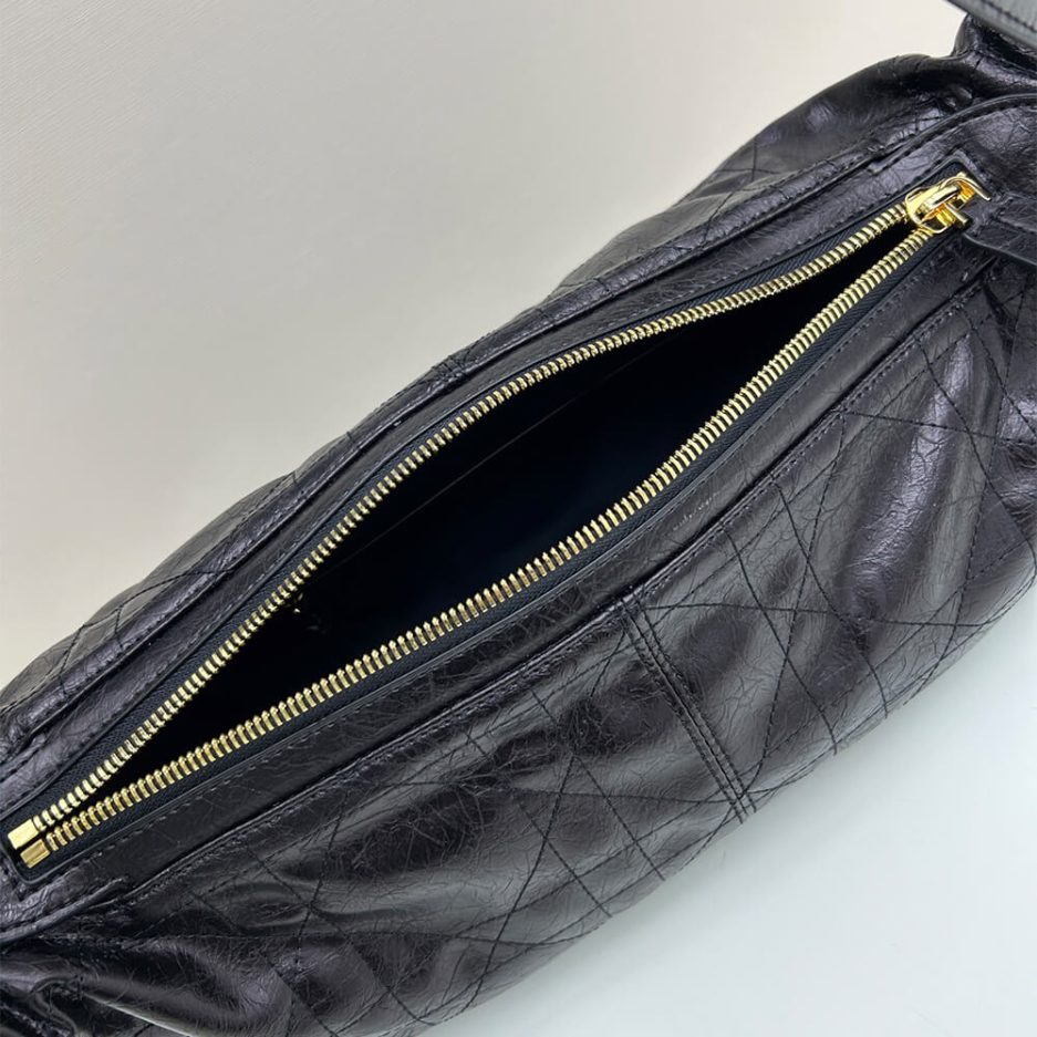 Dior Large D-Journey Bag in Crinkled Calfskin(high-end grade)