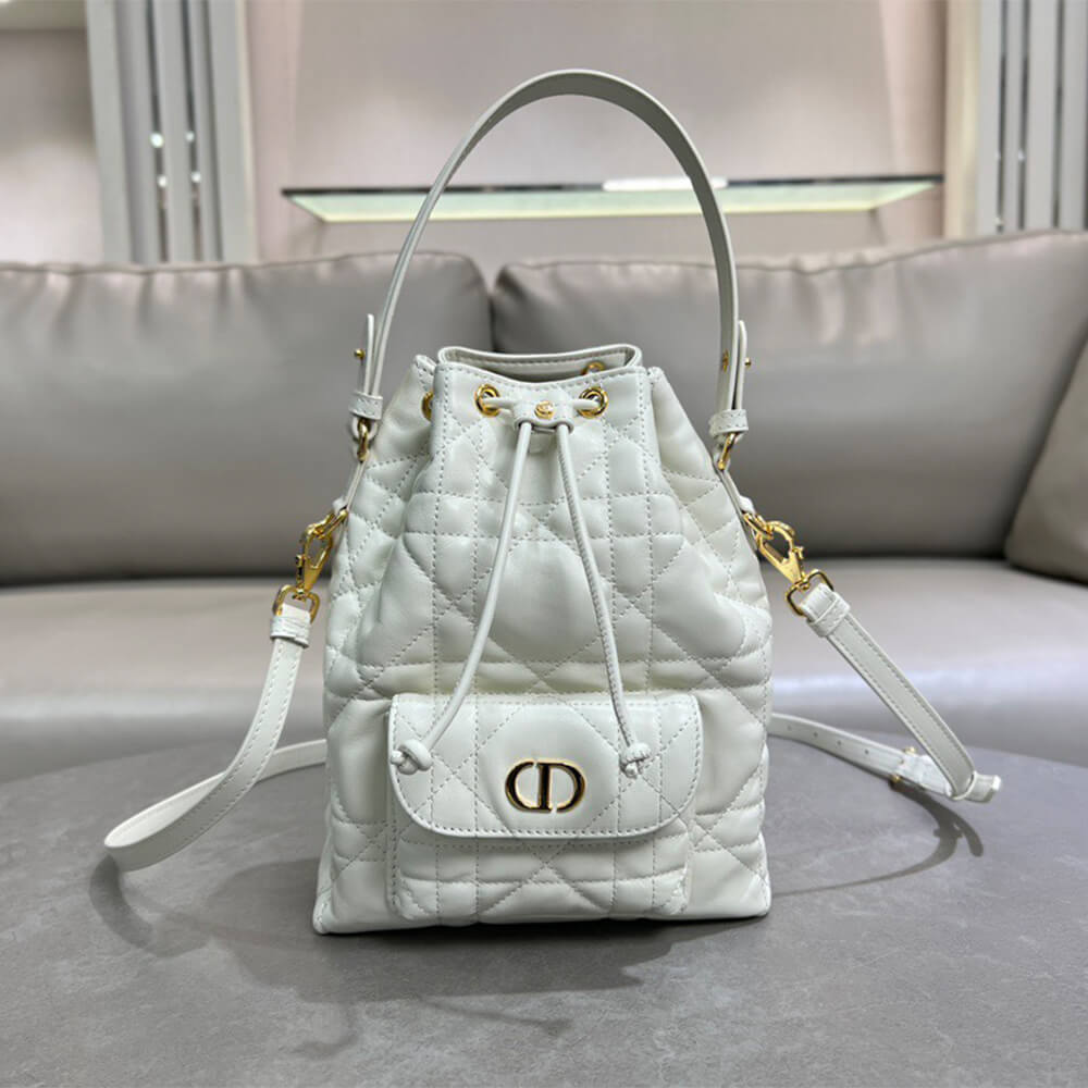 DIOR Small Dior Caro Bucket Bag