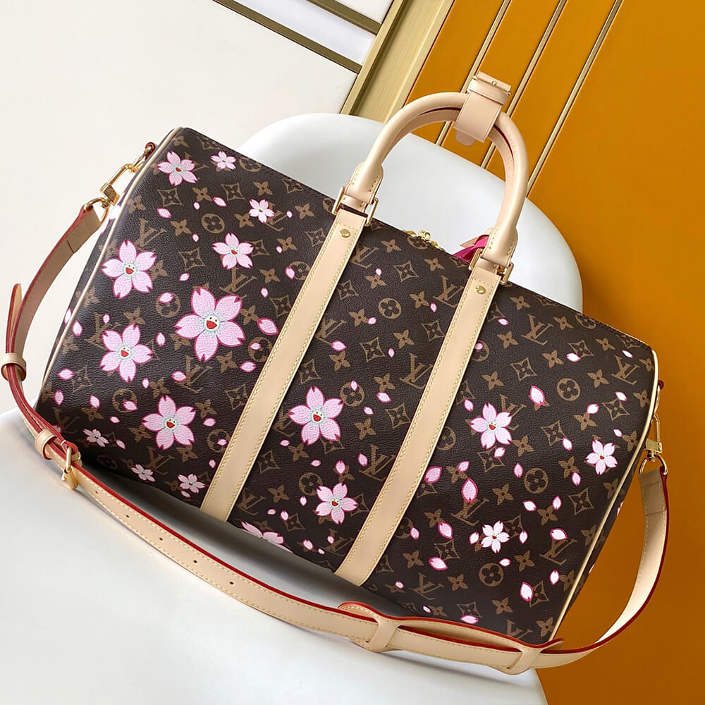 LV x TM KEEPALL BANDOULIÈRE 45 travel bag
