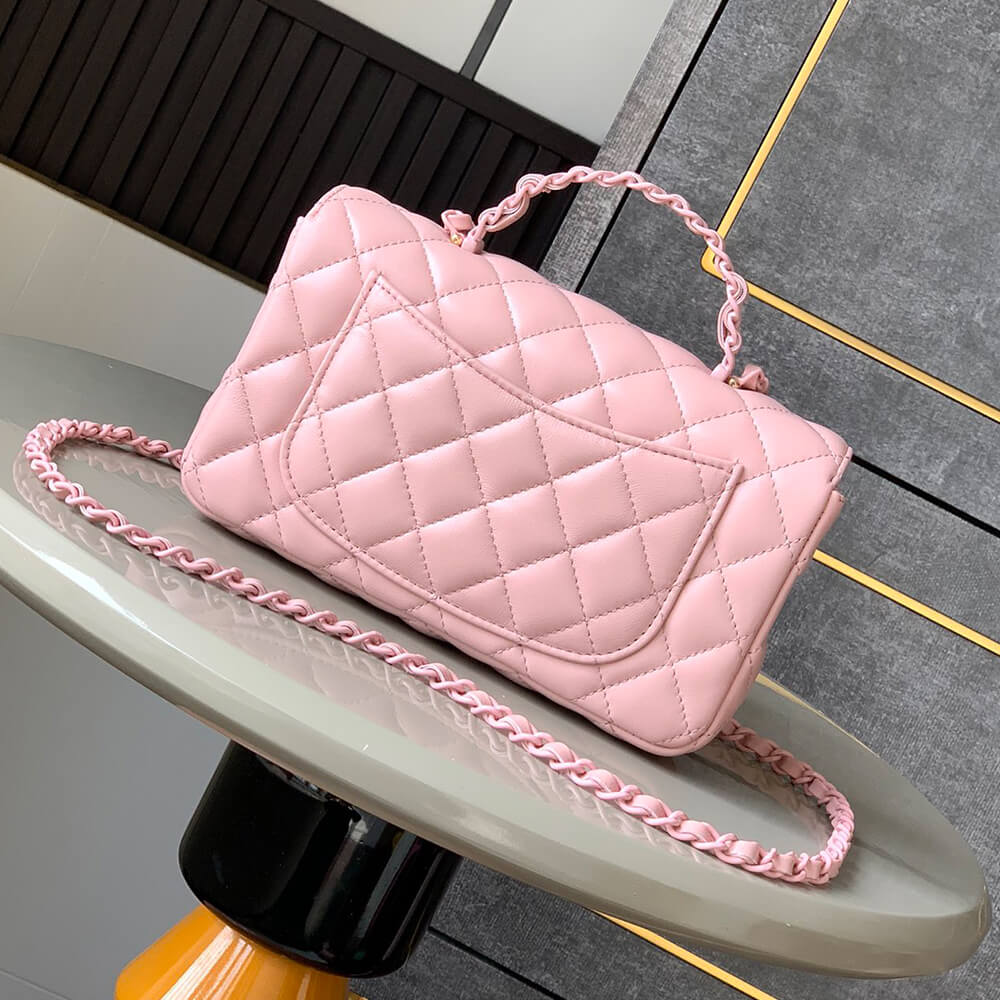 CHANEL Mini Flap Bag With Handle(HIGH-END GRADE)