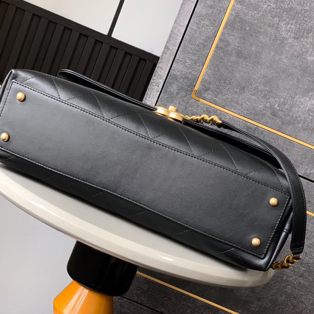 CHANEL Maxi flap bag with handle(HIGH-END GRADE)
