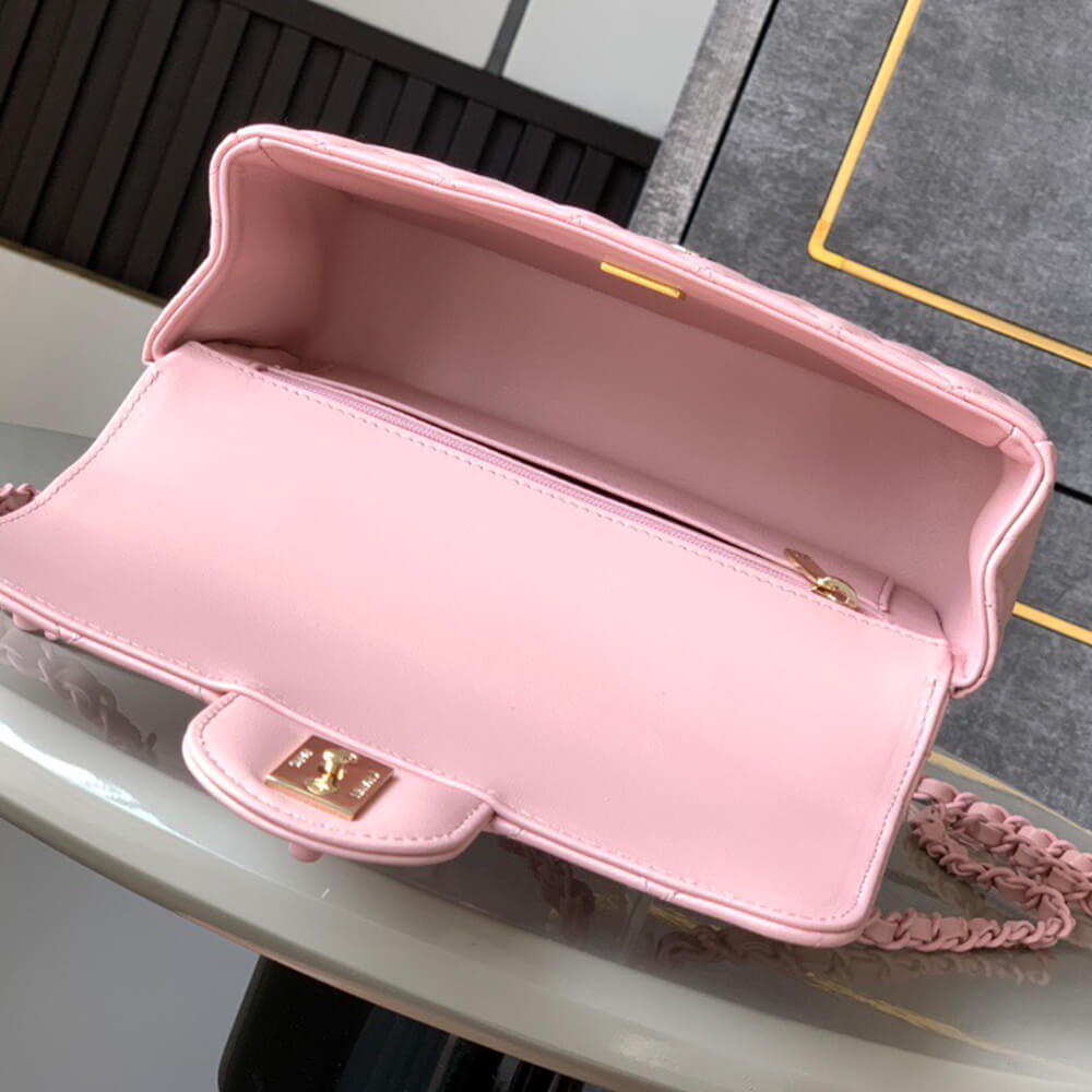 CHANEL Mini Flap Bag With Handle(HIGH-END GRADE)