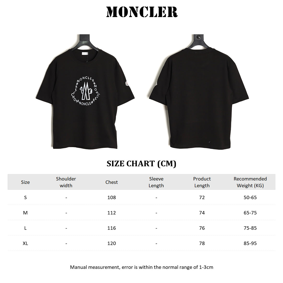 Moncler Short-sleeved T-shirt