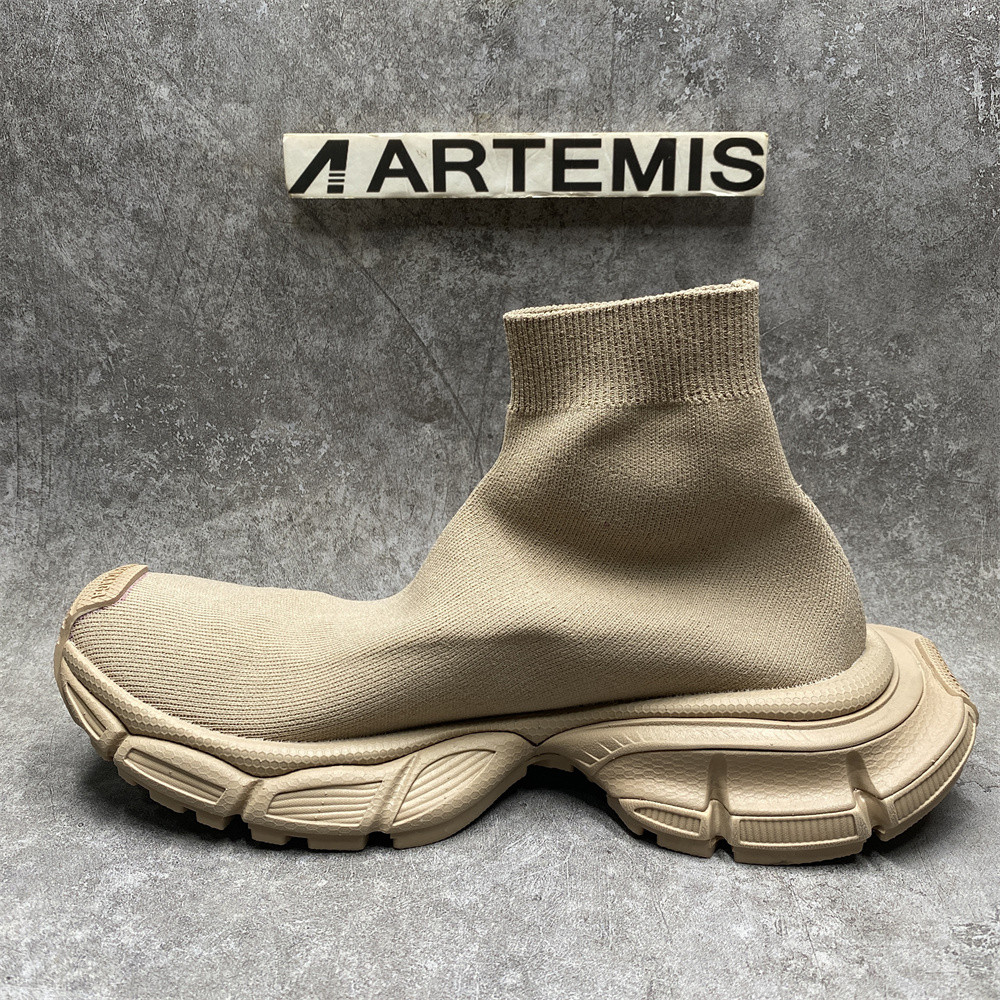 Balenciga 3XL Beige Sock Sneaker