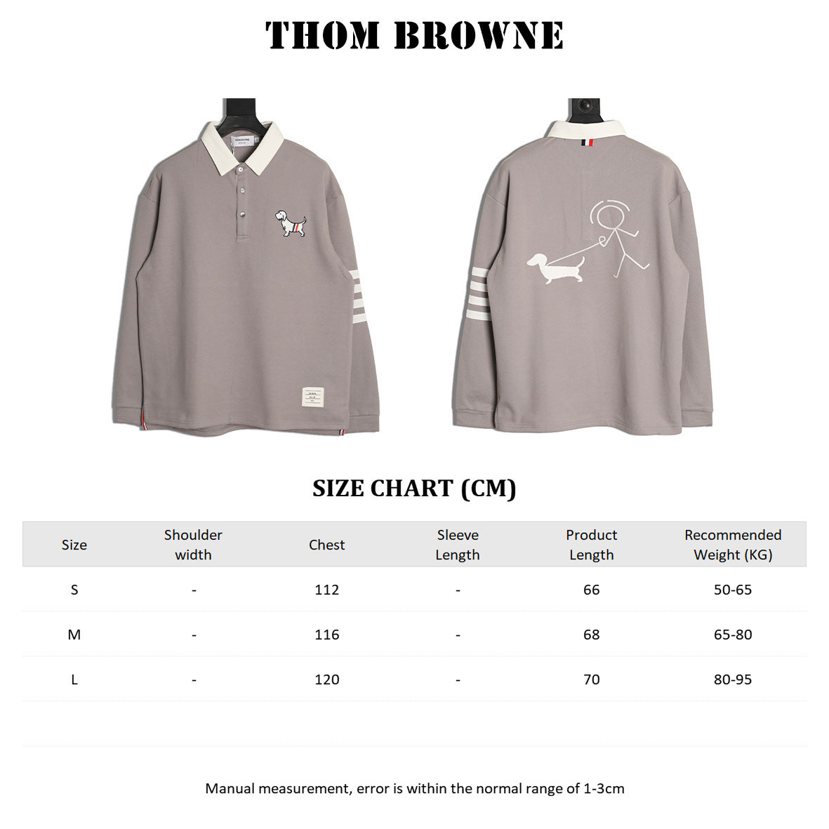 Thom Browne TB Long-sleeved Polo Shirt