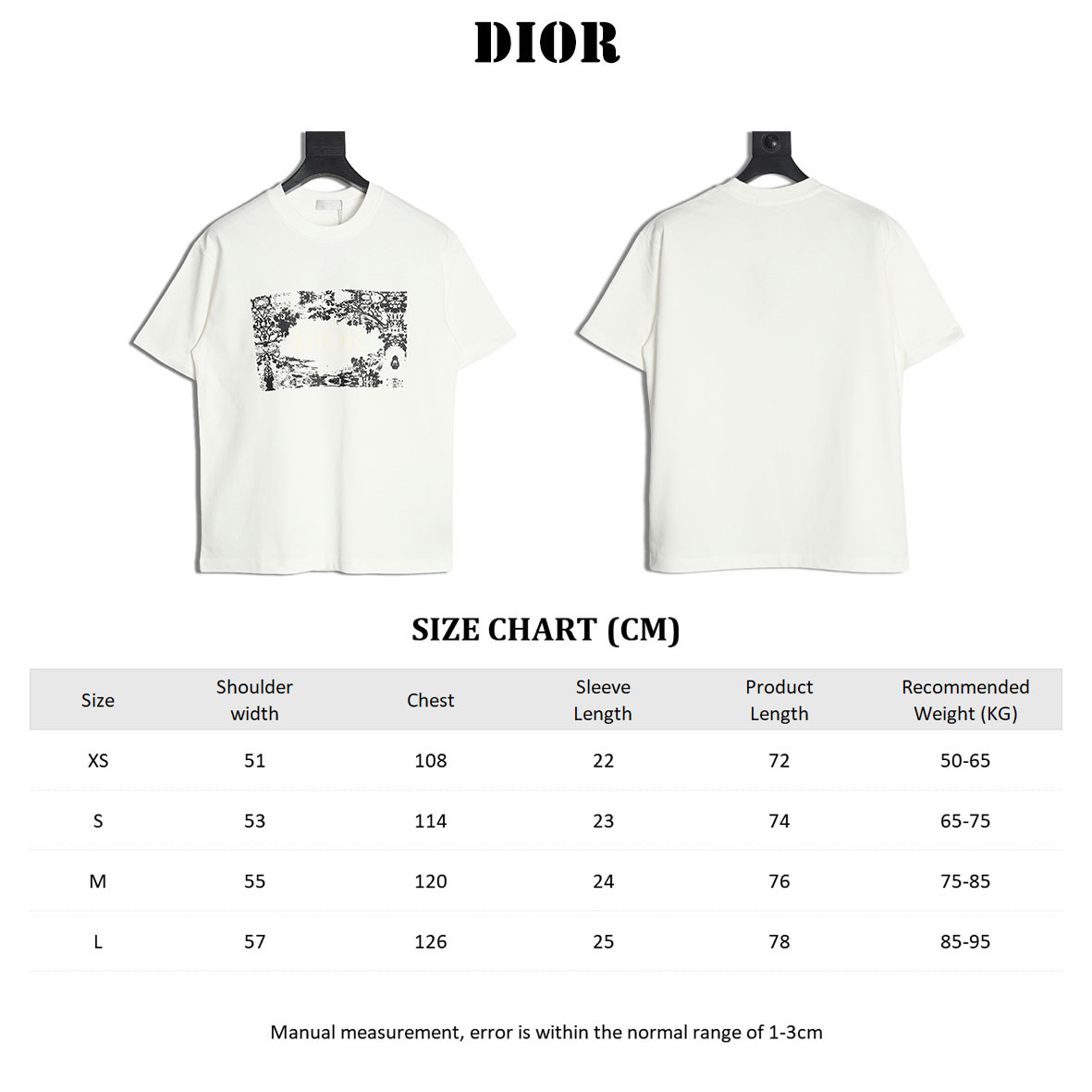 D*or 25ss short-sleeved t-shirt