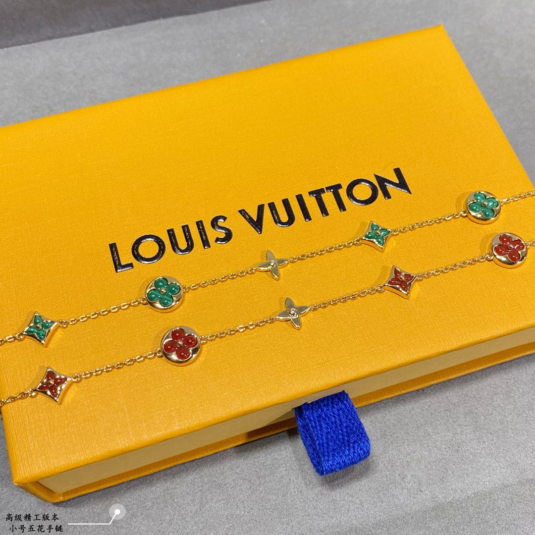 l0*is V*t0n small multi-flower bracelet