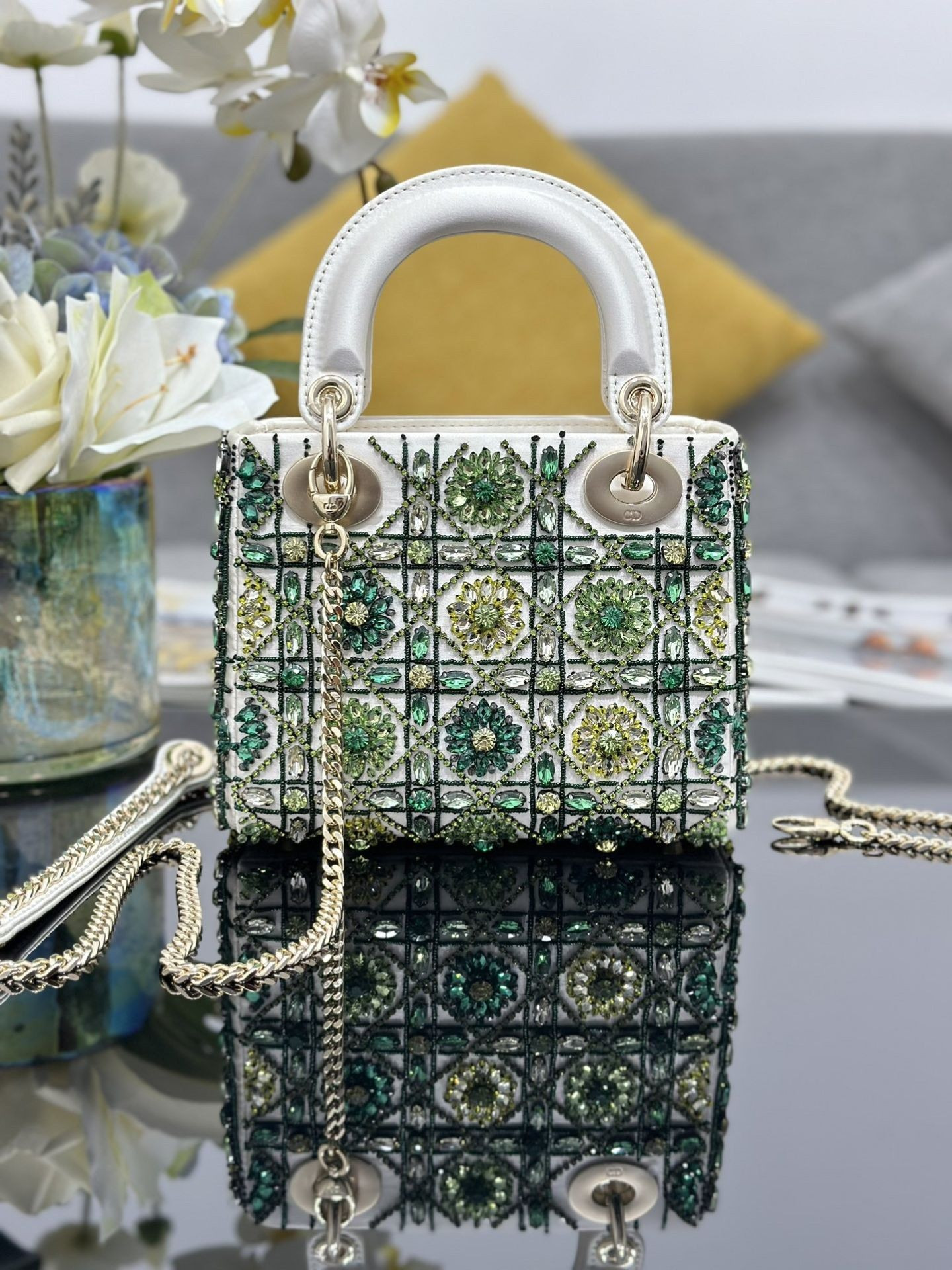 mini lady D*or bag 17x15x7cm