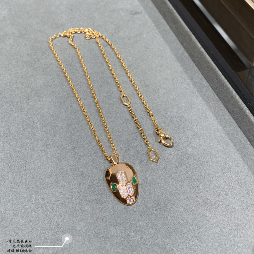 B*l*ai small bald snake necklace