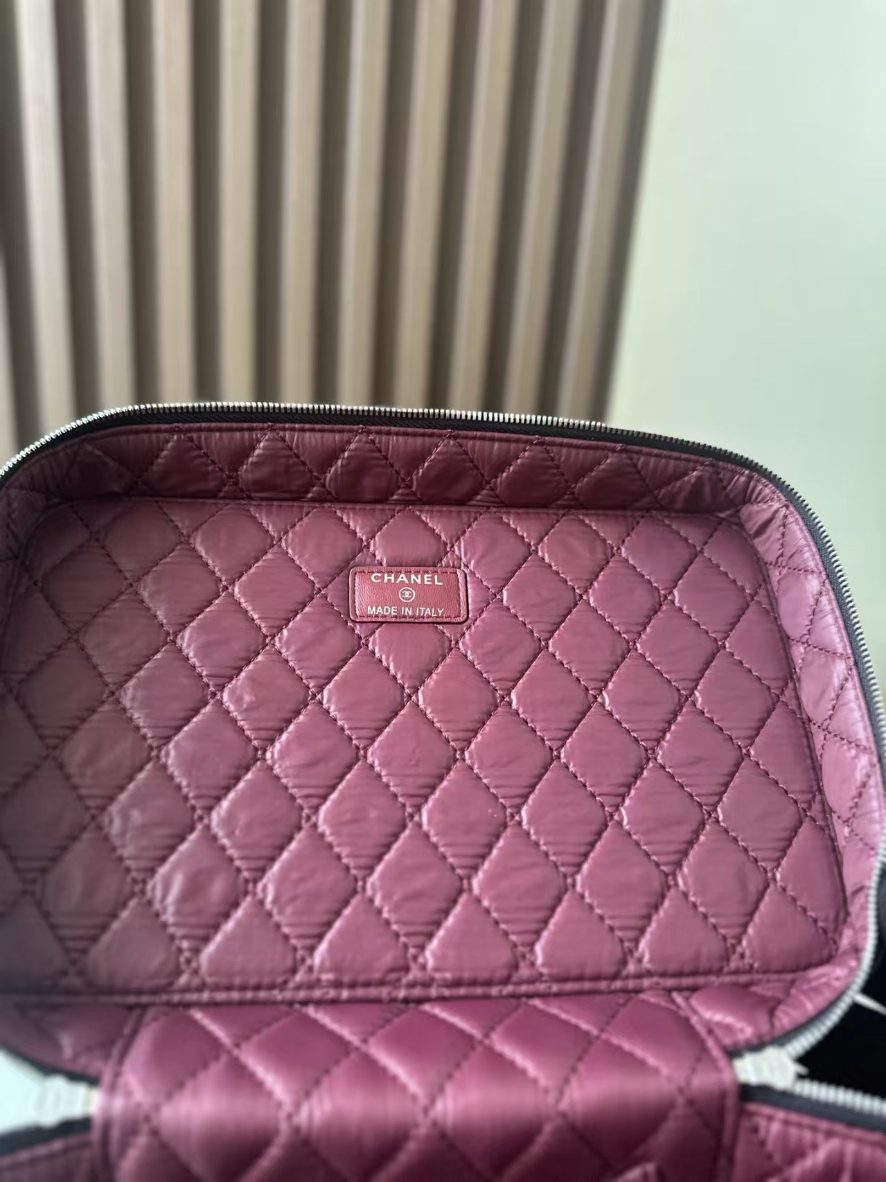 Ch*el quilted vanity case bags 25x16x18cm