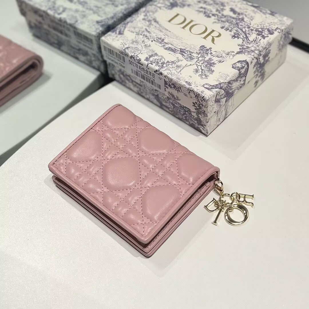 D*or mini lady D*or gardenia wallet 11x9x3cm