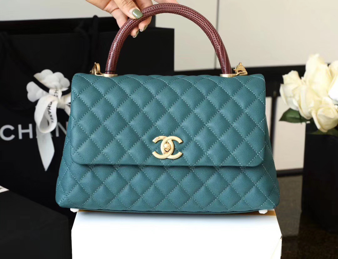 Ch*el coco handle handbag