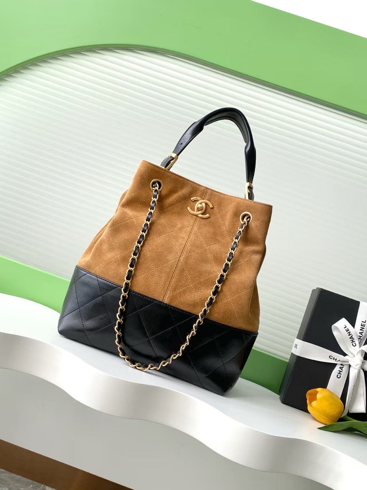 Ch*el shopping bag as5636 33x29x11cm