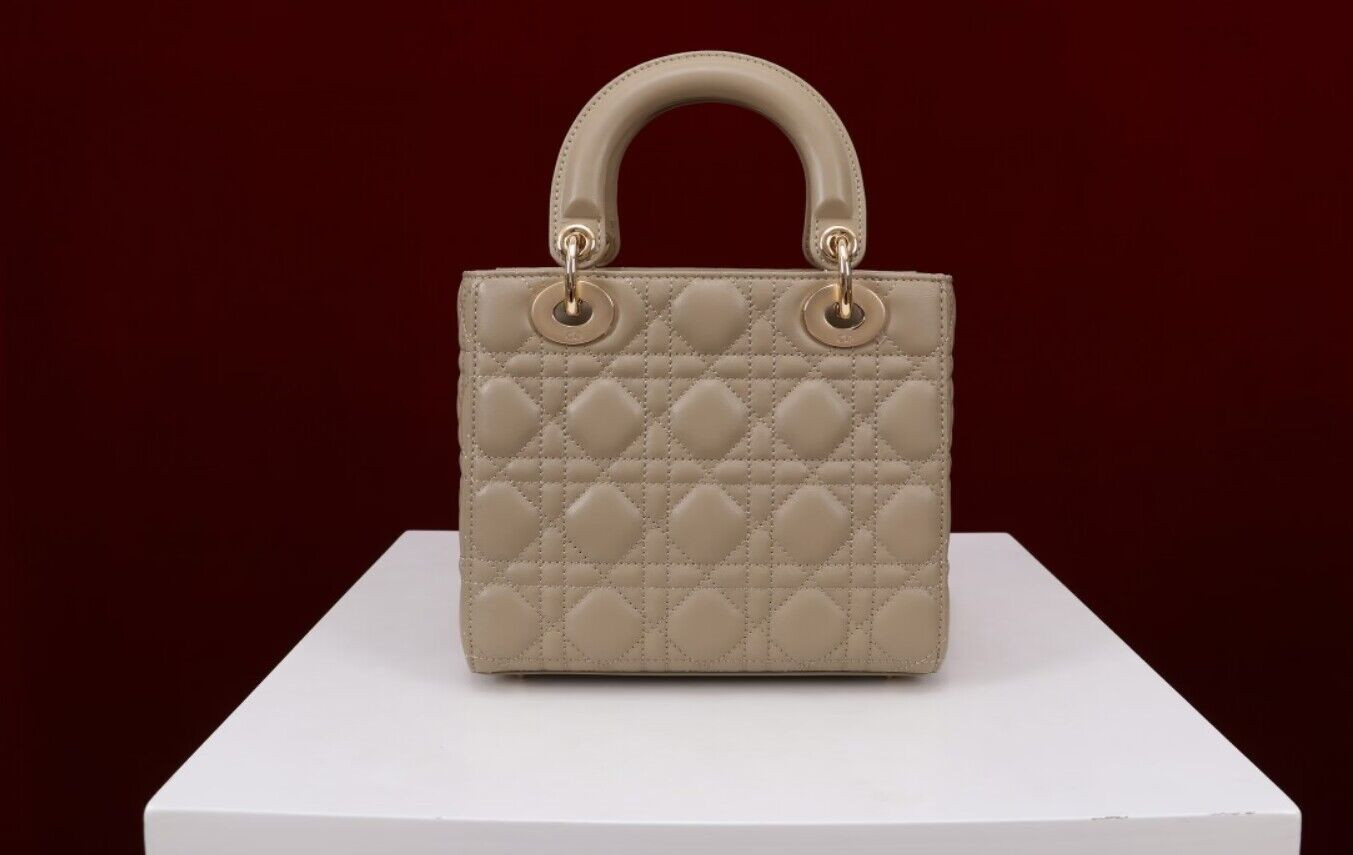 small lady D*or my abcD*or bag sand colored 20 x 17 x 8 cm