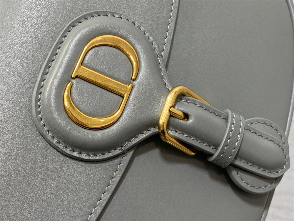 medium D*or bobby bag grey box calfskin