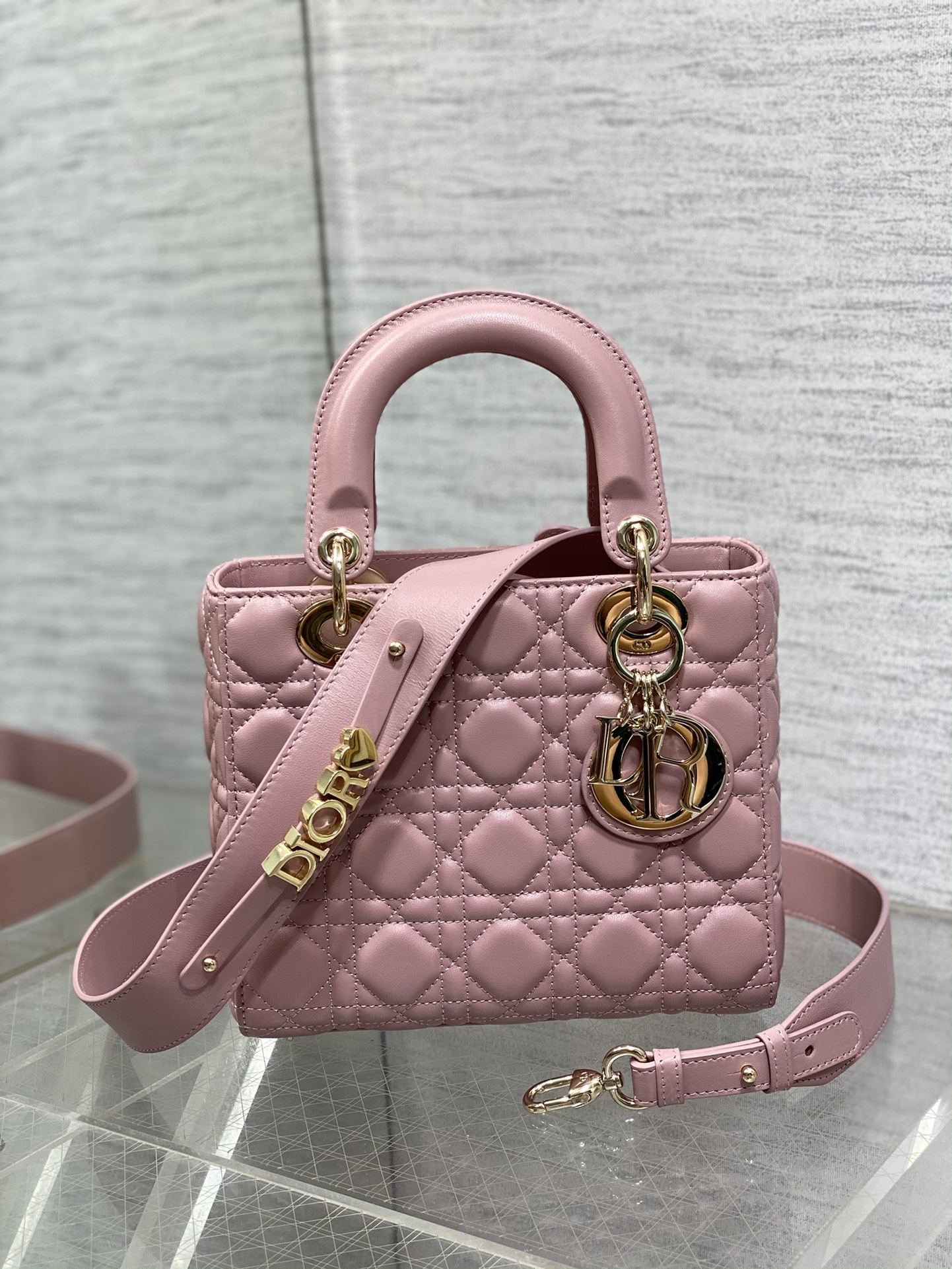 small lady D*or my abcD*or bag 8 x 6.5 x 3 inches