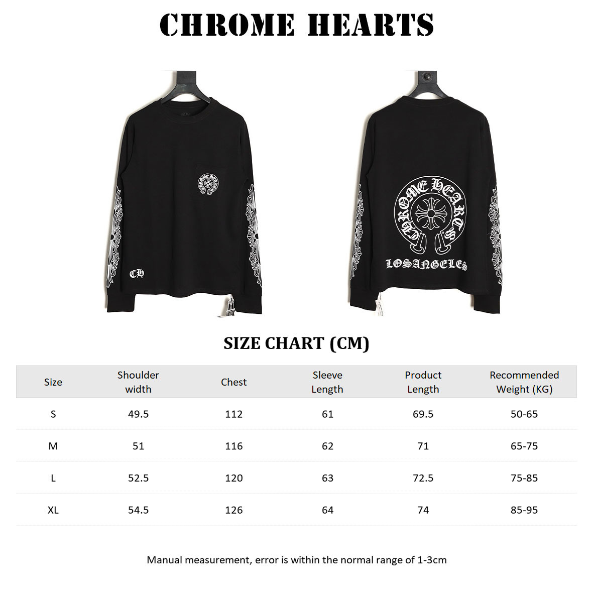 Ch**me He**ts 25fw long-sleeved t-shirt