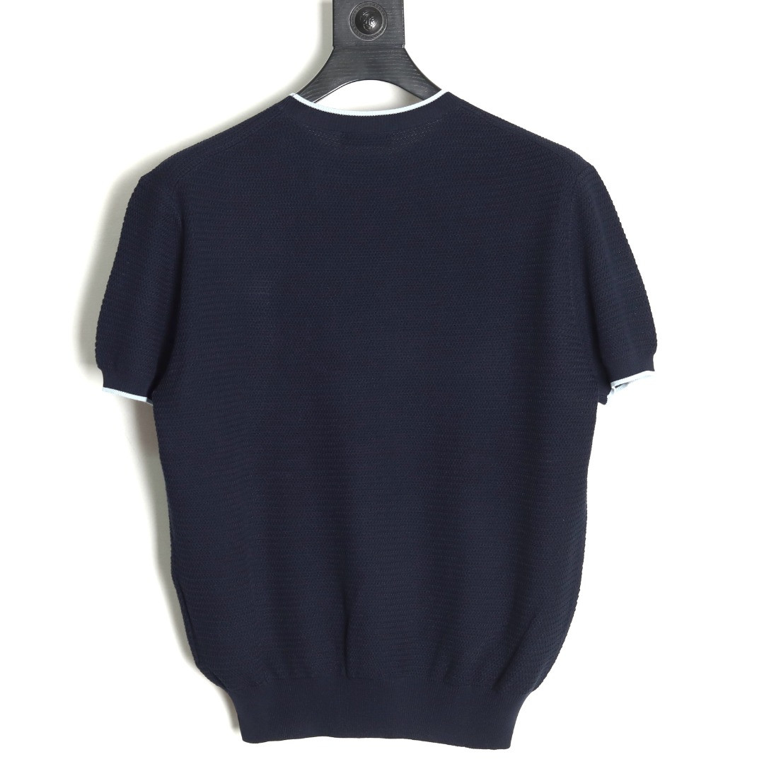 Pra*a prd knitting short-sleeved