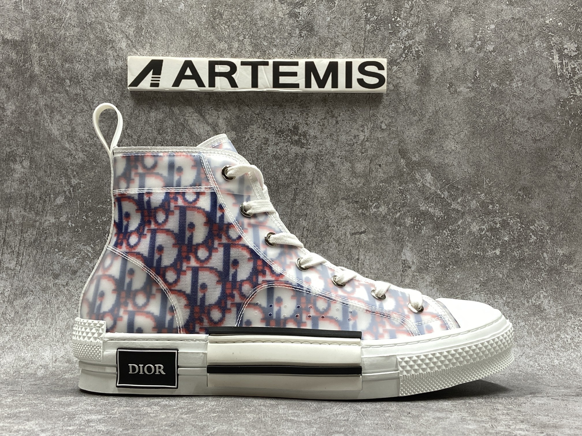 D*or b23 high top red blue oblique