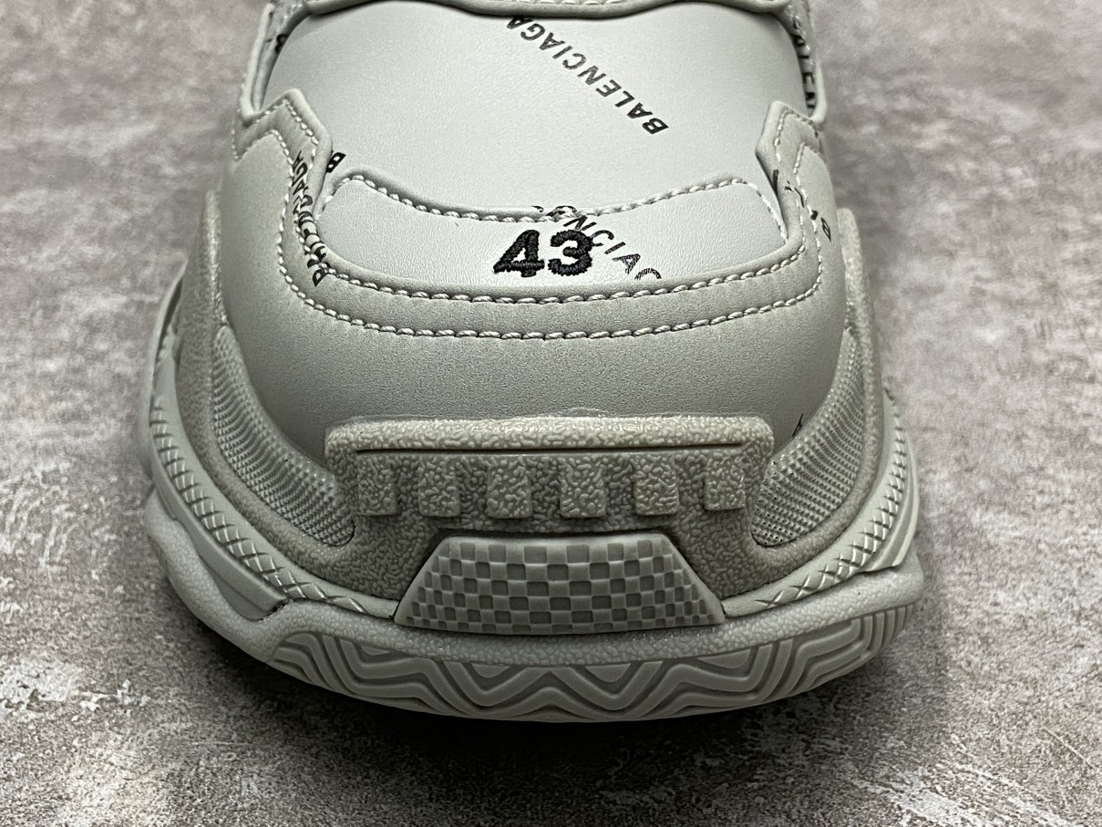 Balenciga Triple S Allover Logo Grey