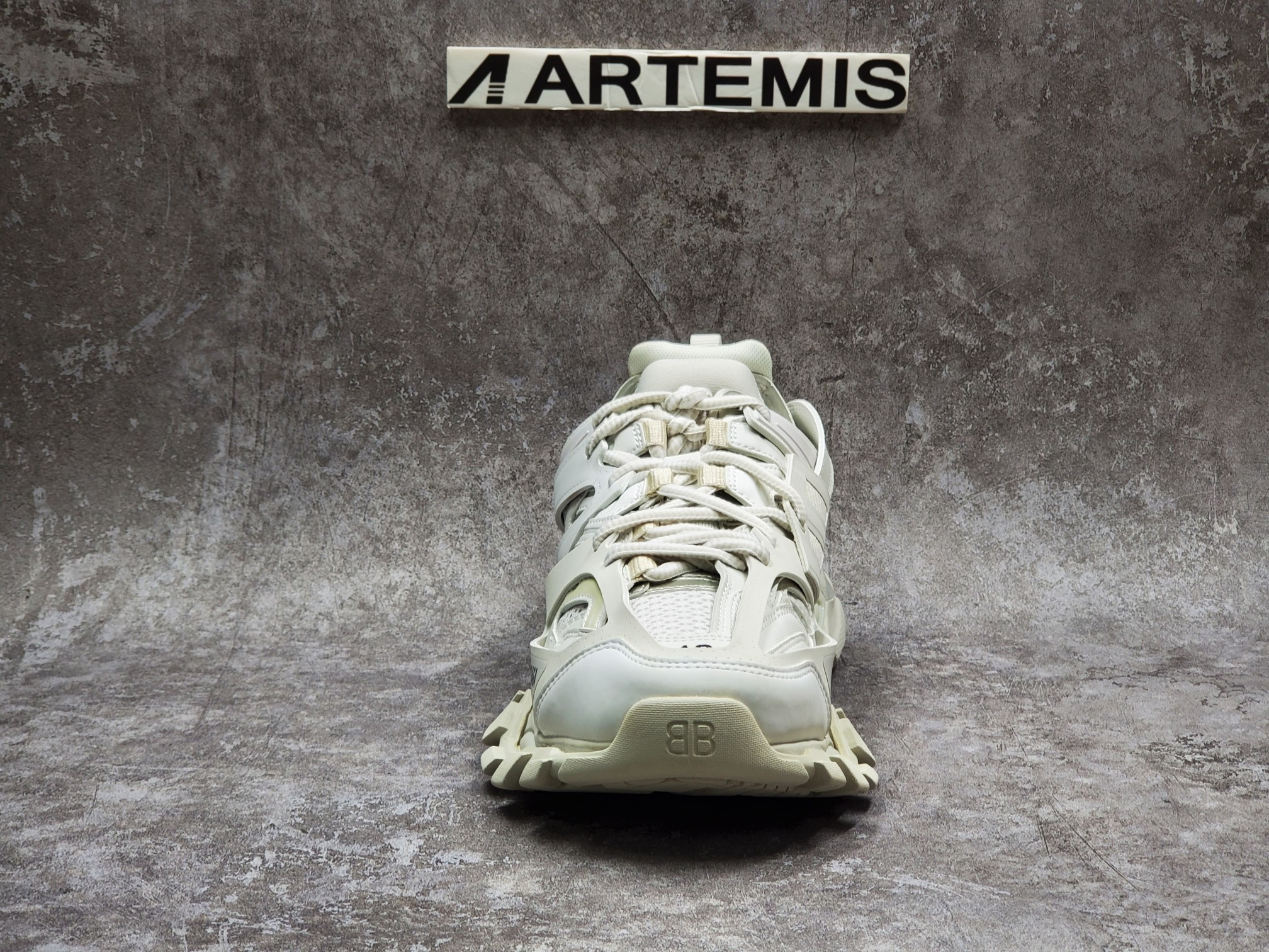 Balenciga LED Track Trainers White