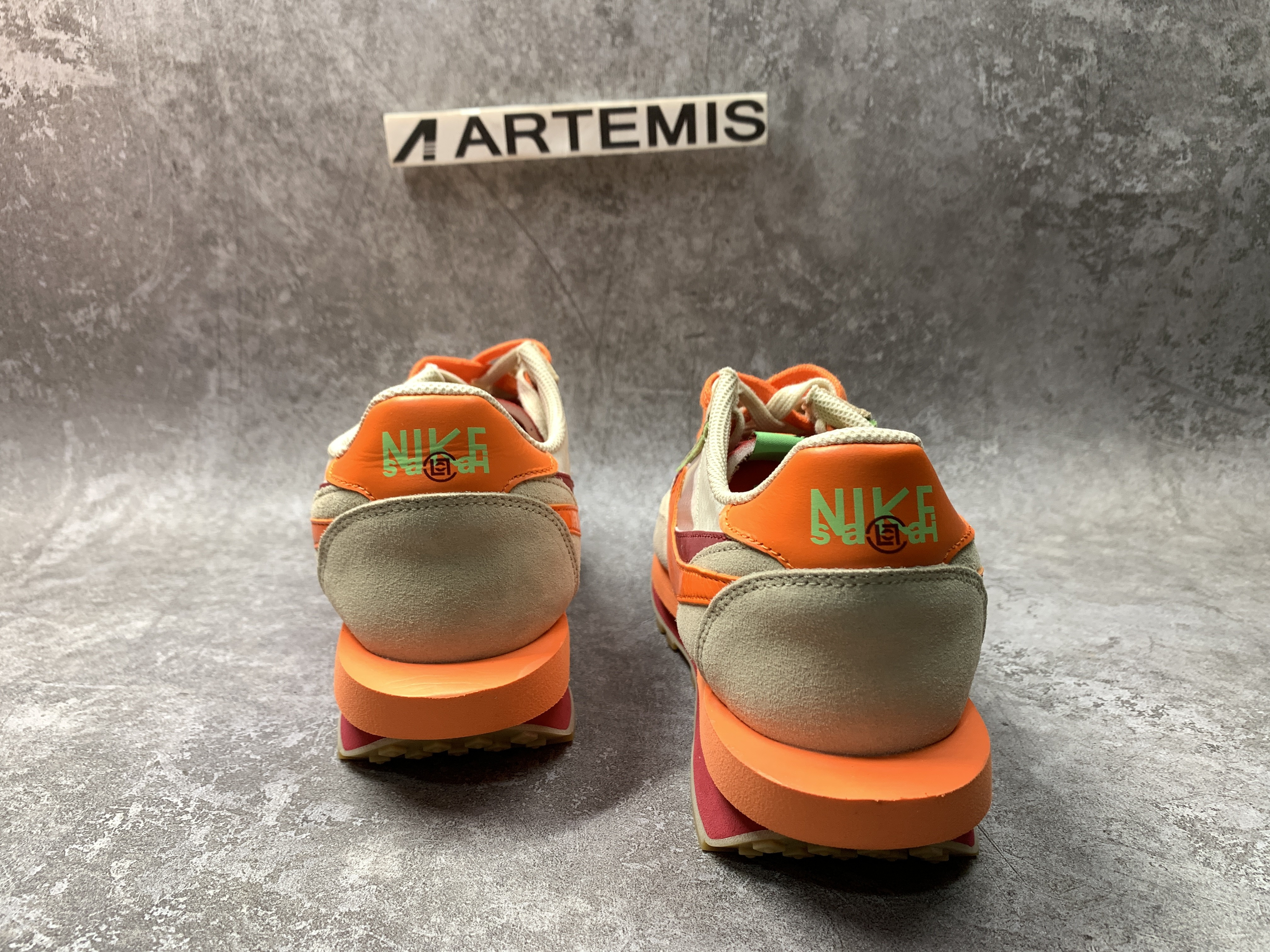 Nike LDWaffle CLOT sacai Net Orange Blaze
