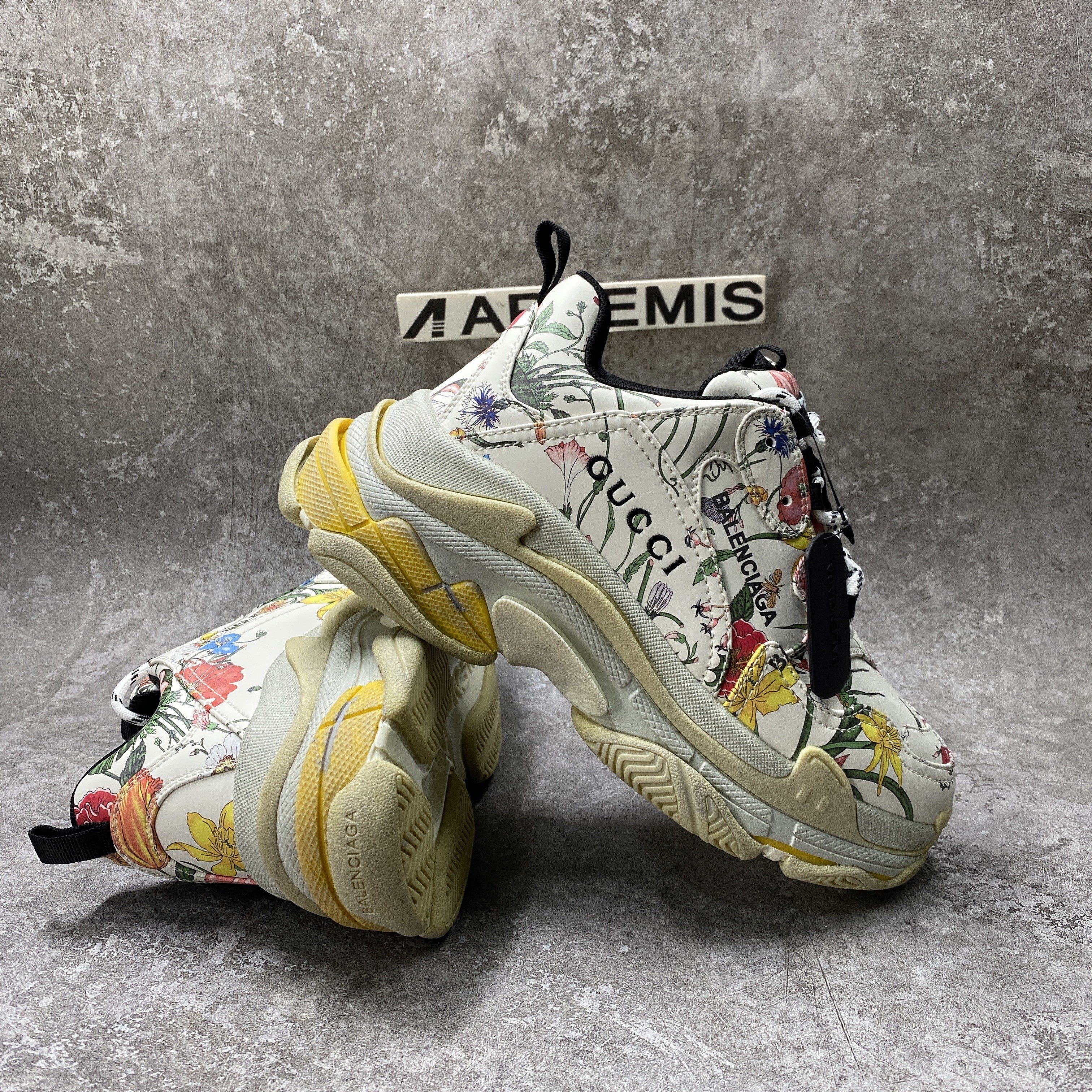 Balenciga X G The Hacker Project Triple S Flora Print