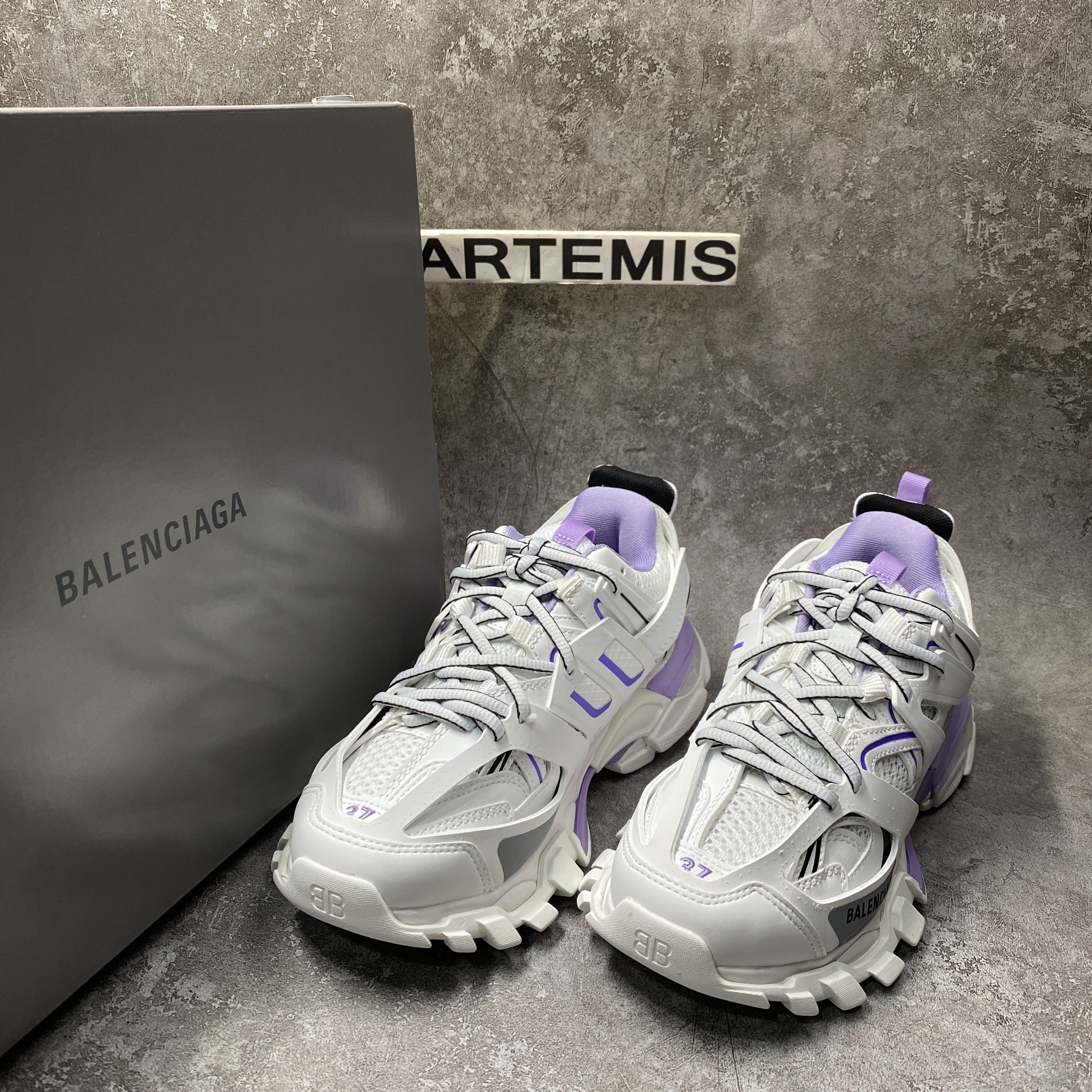 Balenciga Track Trainer Purple White