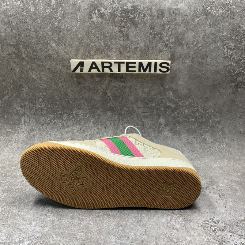 GC Screener Leather In Green and Pink
