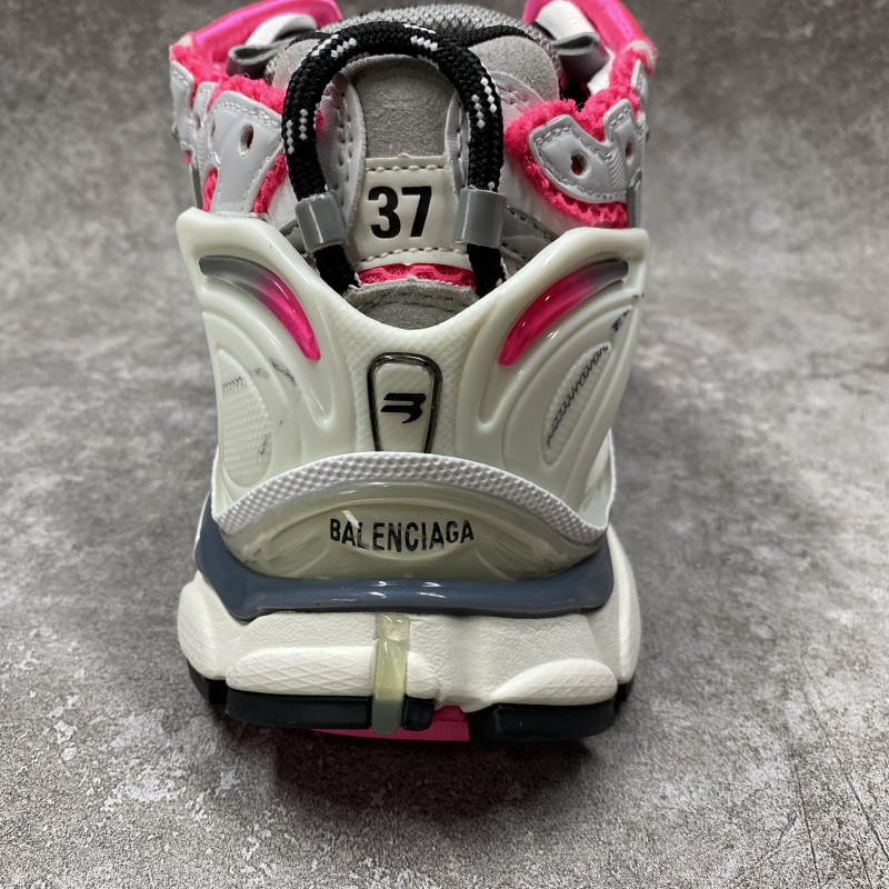 Ba*len*cia*ga wmns runner sneaker white neon pink