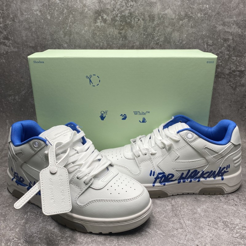 Off White Out of Office Low For Walking White Blue
