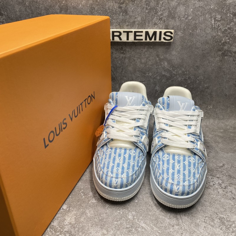 LV Trainer Blue Stripe Monogram