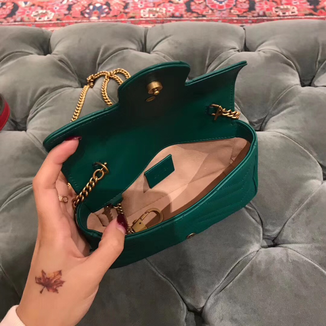 gg marmont matelasse leather S*per mini bag
